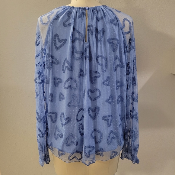 Johnny Was Mesh Embroidered Blouse - Picture 6 of 10